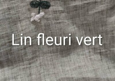 Lin fleuri vert