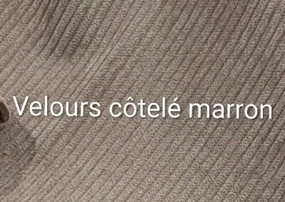 Velours côtelé marron